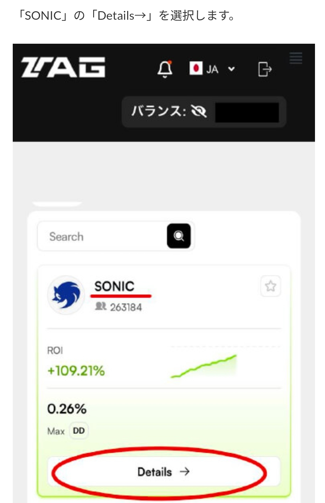 画面 15: 入金画面と送金条件を確認