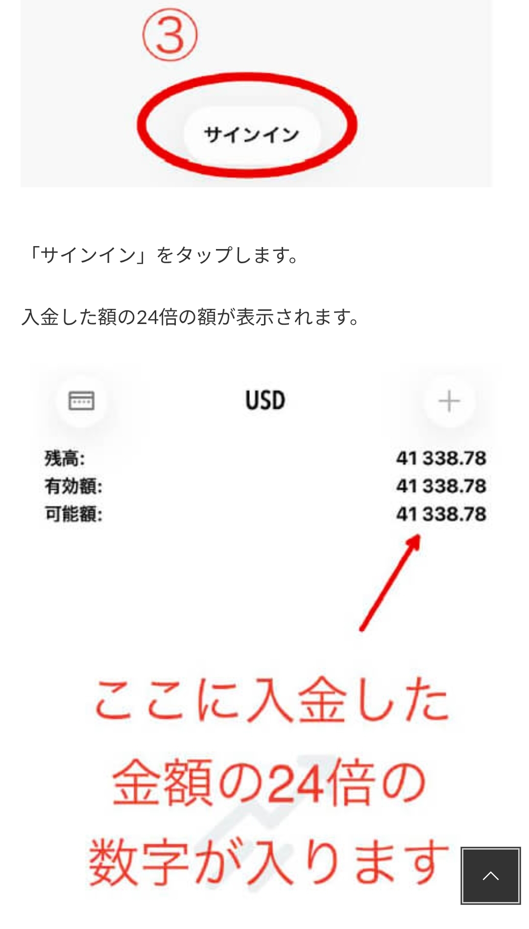 画面 33: 本人の口座情報でMT5にログイン